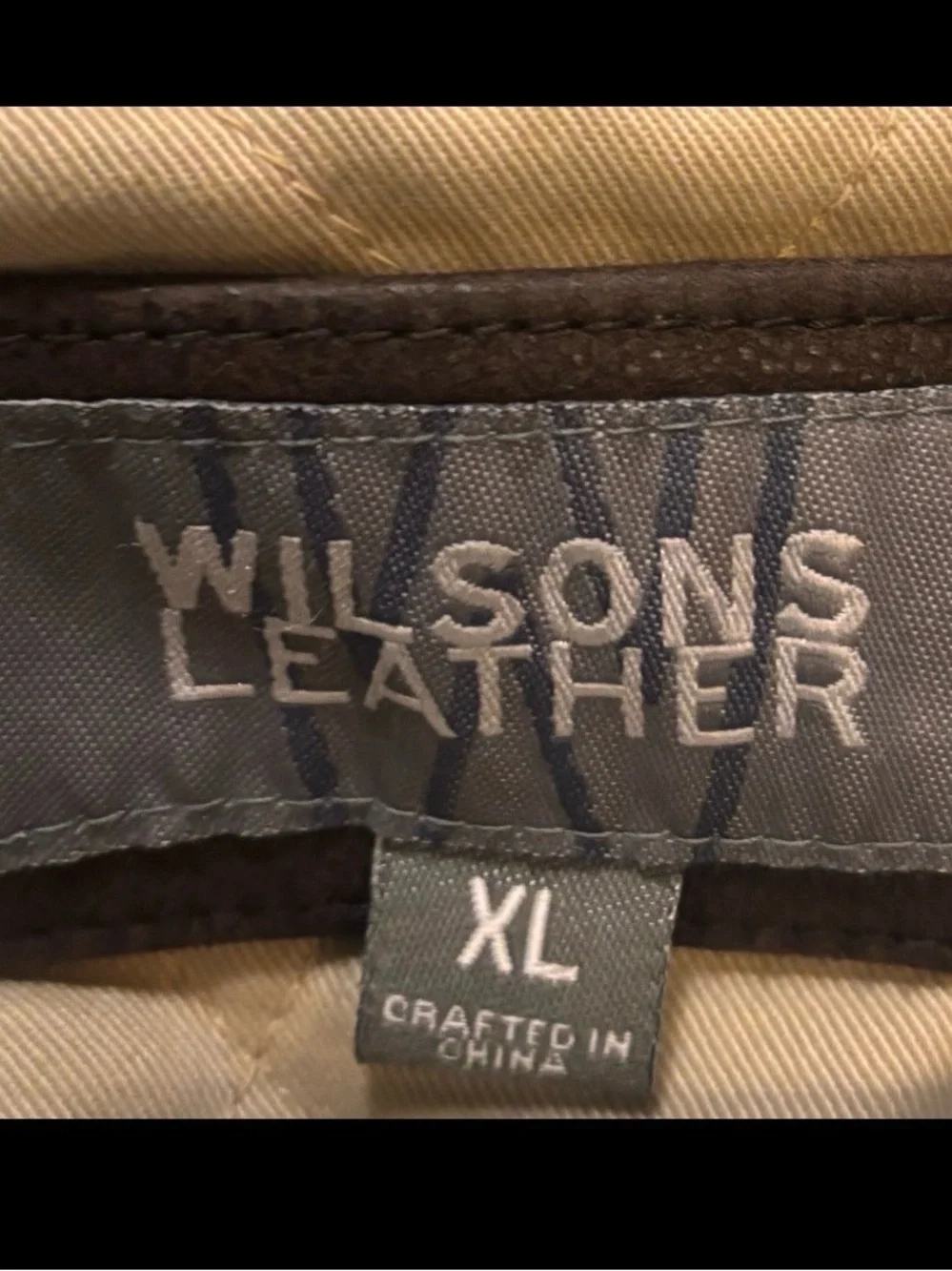Wilsons Leather Men's Dark Brown Leather Bomber Jacket